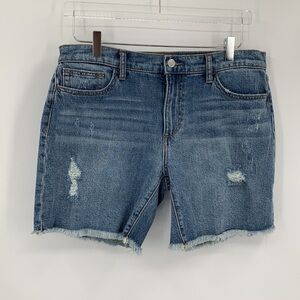 Joe's Jeans Easy Bermuda jean denim shorts Akila distressed cut-off women new 30